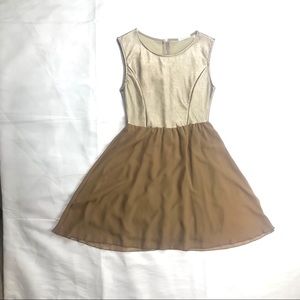 Tea N Rose Gold Dress